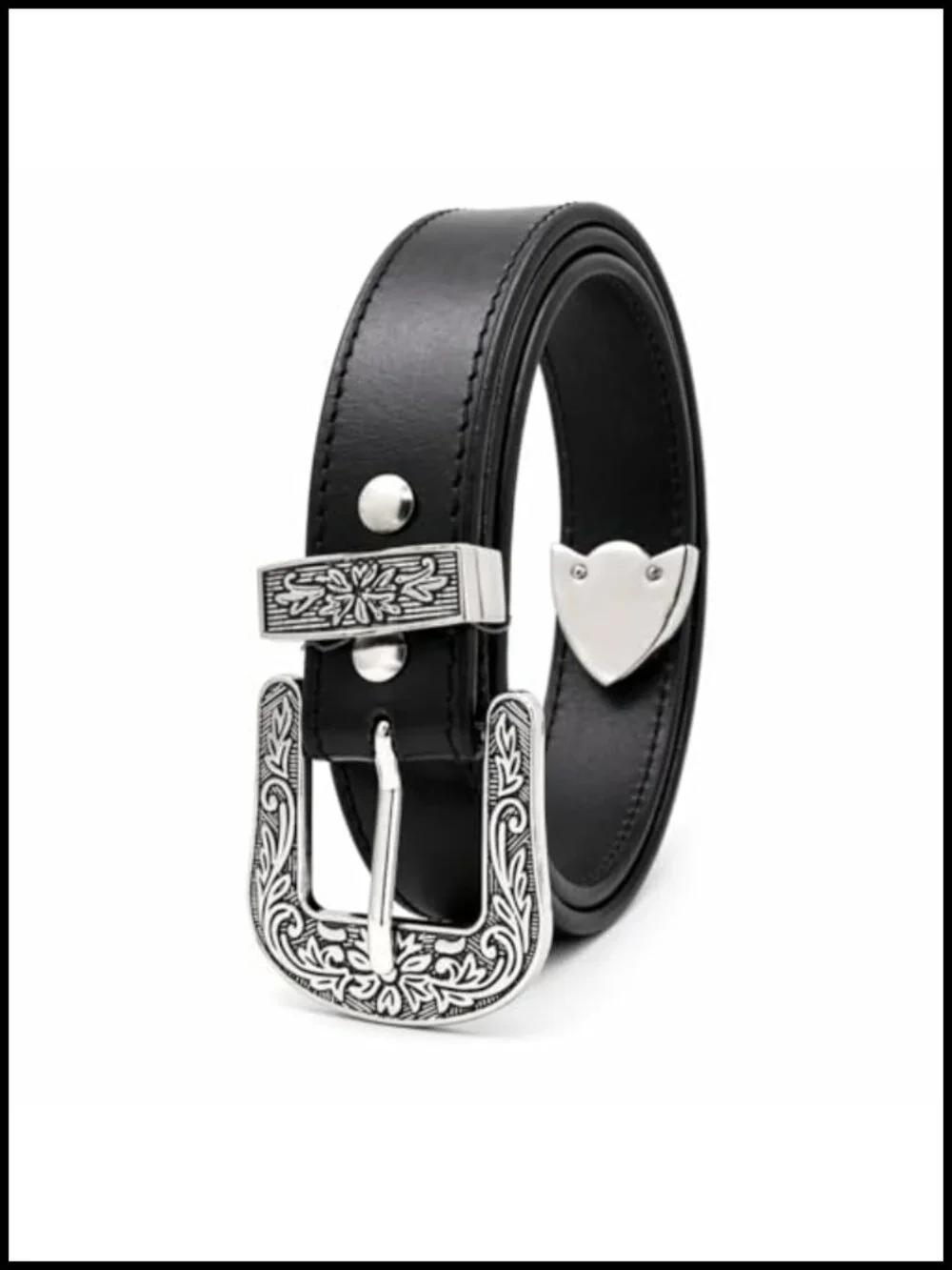 Western Leather Belt for Men Women Cowboy Belt